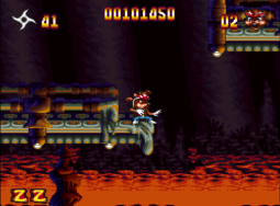 zero kamikaze squirrel snes cave level